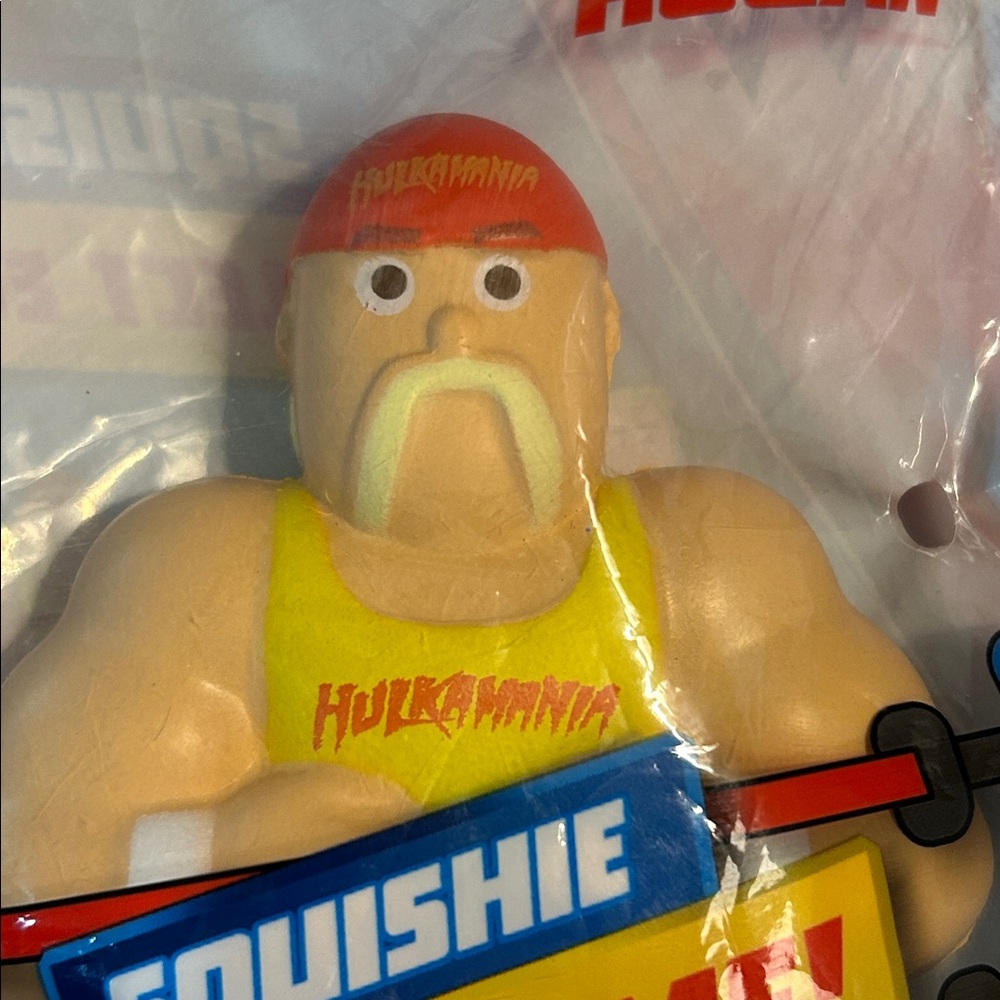 WWE Hulk Hogan Squishie in Yellow and Red